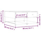  Stolić za kavu boja hrasta sonome 80x80x40 cm konstruirano drvo | shoptok.hr
