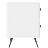  Nočna omarica s predalom Bela visok sijaj 43 x 34,5 x 47,5 cm, (5000209544) | Shoptok.si