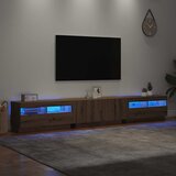 TV ormarić LED boja hrasta 260x35x40 cm konstruirano drvo | shoptok.hr