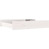 vidaXL Ladice za krevet 2 kom bijele od masivne borovine | shoptok.hr