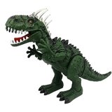 Green Dinosaur on Batteries Moves with the Sound Projector | shoptok.hr