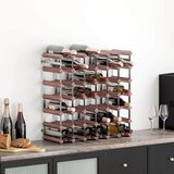  Stalak za vino za 42 boce smeđi od masivne borovine | shoptok.hr