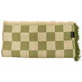 Really Nice Things Zeleno/bež pregrinjalo za zakonsko posteljo 240x240 cm Green Checkerboard – Really Nice Things