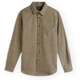 Portuguese Flannel Srajce z dolgimi rokavi Abstract Pied Poule Shirt - Green Zelena Cene