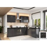 Stolkar KOTNI KUHINJSKI SESTAV ANIKA 200 X 260 CM - ANTRACIT SIVA-rni marmor | shoptok.hr