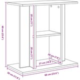  Stalak za akvarij crni hrast 60x30x60 cm inženjerski drvo | shoptok.hr
