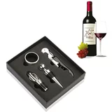  metalni 4-dijelni set otvarača za vino + dodaci za točenje i zatvaranje