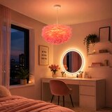 Brilagi Viseći luster na kablu FEATHER 3xE27/40W/230V prečnik 50 cm ružičasta | Eponuda.com