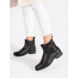 Shelvt Classic black Chelsea boots with a flat heel | shoptok.hr