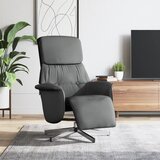 vidaXL fotelj z oporo za noge temno sivo blago | Shoptok.si
