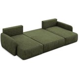 Makamii Zelena sklopiva/s prostorom za odlaganje kutna garnitura od šenila (u obliku slova "U") Lilo – | shoptok.hr