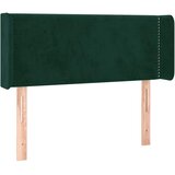  Uzglavlje s ušima tamnozeleno 83x16x78/88 cm baršunasto | shoptok.hr