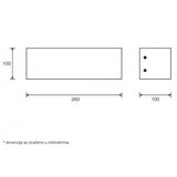 Rustik 176 zidna lampa 12W 3000K | ePonuda.com