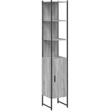 Maison Chic Kopalniška omarica - Kopalniški kabinet siva sonoma 33x33x185,5 cm inženirski les, (21794492) Cene