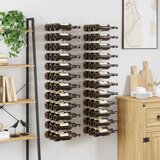  Zidni stalak za vino za 36 boca 2 kom bijeli željezni | shoptok.hr