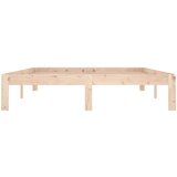  Posteljni okvir iz trdne borovine 140x190 cm, (20903909) | Shoptok.si
