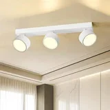 LED stropna svetilka s 3 reflektorji 18 W, 3000 K, bela