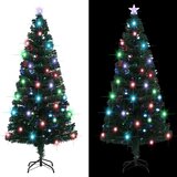  Osvijetljeno božićno drvce sa stalkom i LED 180 cm optička vlakna | shoptok.hr