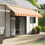 vidaXL Zamjenska tkanina za rub tende žuto-narančasta prugasta 3 5 m | shoptok.hr