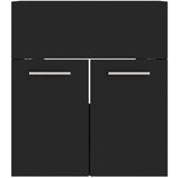  Set kupaonskog namještaja od iverice crni | shoptok.hr