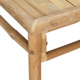  11-dijelna vrtna garnitura od bambusa sa svjetlosivim jastucima | shoptok.hr