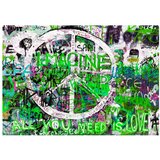  Tapeta - Green Graffiti 100x70 | shoptok.hr