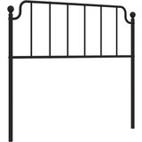  Kovinsko posteljno vzglavje črno 107 cm, (20933461) | Shoptok.si