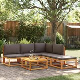 vidaXL 6-dijelna set vrtnih sofa s jastucima masivno bagremovo drvo | shoptok.hr