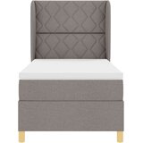  Krevet s opruga kutije Sivo-smeđa 200 x 100 cm tkanina | shoptok.hr