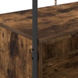 vidaXL Garderobna omara z policami Dimljen hrast 100x44x160 cm | Shoptok.si