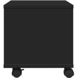  Stalak za pisač s kotačima crni 41x32x34,5 cm | shoptok.hr