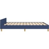  Za krevet s uzglavljem plavi 140 x 200 cm od tkanine | shoptok.hr