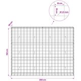  Gabion s žicom debljine 3,5 mm i mrežom 10x10 cm 200x30x150 cm | shoptok.hr
