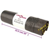  Vreće za smeće s vezicama 250 kom crne 35 L | shoptok.hr