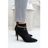 VINCEZA High Heel Boots With Decorative Strap Eco Suede | shoptok.hr