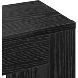 vidaXL Pokrov Radiatorja Črni Hrast 205x21.5x83.5 cm | Shoptok.si
