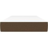  Vzmetnica z žepkasto vzmetjo temno rjava 120x190x20 cm blago | Shoptok.si