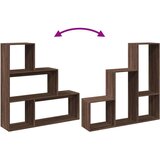 vidaXL Pregrada / regal za knjige 3 razina hrast 123x29x123 cm drveni | shoptok.hr