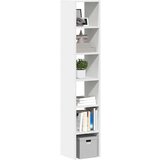 vidaXL Knjižne omare 2 kosa zložljiva bela 30x30x80 cm inženirski les | Shoptok.si