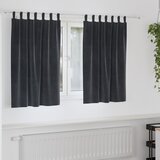 vidaXL Zavese Temno siva Poliester 140 x 140 cm Zavese Pravokotne Cene
