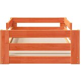 vidaXL Posteljni okvir brez vzmetnice voščeno rjav 90x190 cm borovina | Shoptok.si
