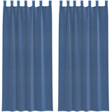Voile zavjese s džepovima za šipke 2 kom. kraljevsko plave | Shoptok.si