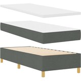  Krevet s opruga kutije Tamno siva 200 x 80 cm tkanina | shoptok.hr