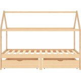  Okvir za dječji krevet s ladicama 90 x 200 cm od borovine | shoptok.hr