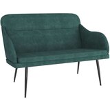 vidaXL Klupa tamnozelena 110 x 76 x 80 cm baršunasta | shoptok.hr