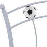  Okvir za krevet s nogometnim uzorkom sivi metalni 90 x 200 cm | shoptok.hr