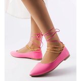 Gemre Pink ballet flats with decorative clasp Donat | shoptok.hr
