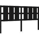  Uzglavlje za krevet crni 185,5 x 4 x 100 cm od masivne borovine | shoptok.hr