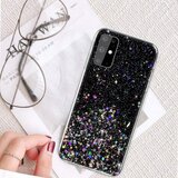 Onasi silikonski ovitek z bleščicami sparkle za iphone 13 mini - črn | Shoptok.si