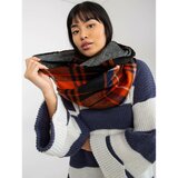 Fashion Hunters Orange and black checkered chimney scarf Cene